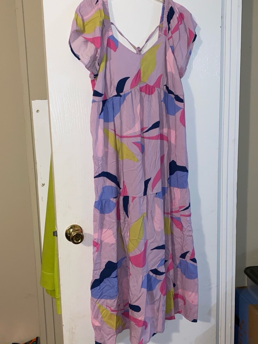 Isabel Maternity by Ingrid & Isabel Pink Floral Print Tiered Midi Dress